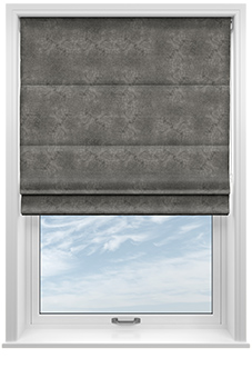 Florence Faux Suede, Woodland - Twist&Fit Roman Blind